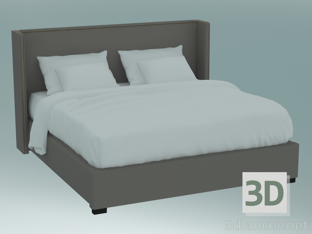 3D modeli Çift kişilik yatak Jarrow - önizleme