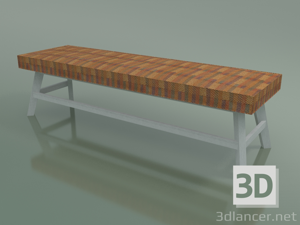 modello 3D Panchina (15, Bianco) - anteprima