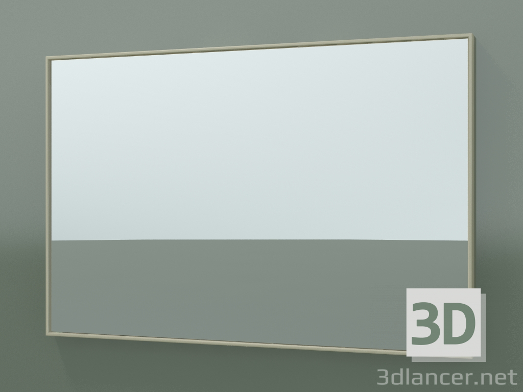 modello 3D Specchio Rettangolo (8ATCB0001, Bone C39, H 48, L 72 cm) - anteprima