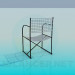modèle 3D Chaire en grille - preview