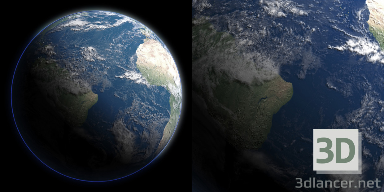 modello 3D di Terra comprare - rendering