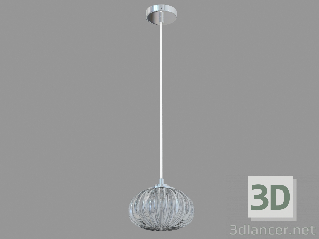 modello 3D vetro lampada a sospensione (S110243 1grey) - anteprima
