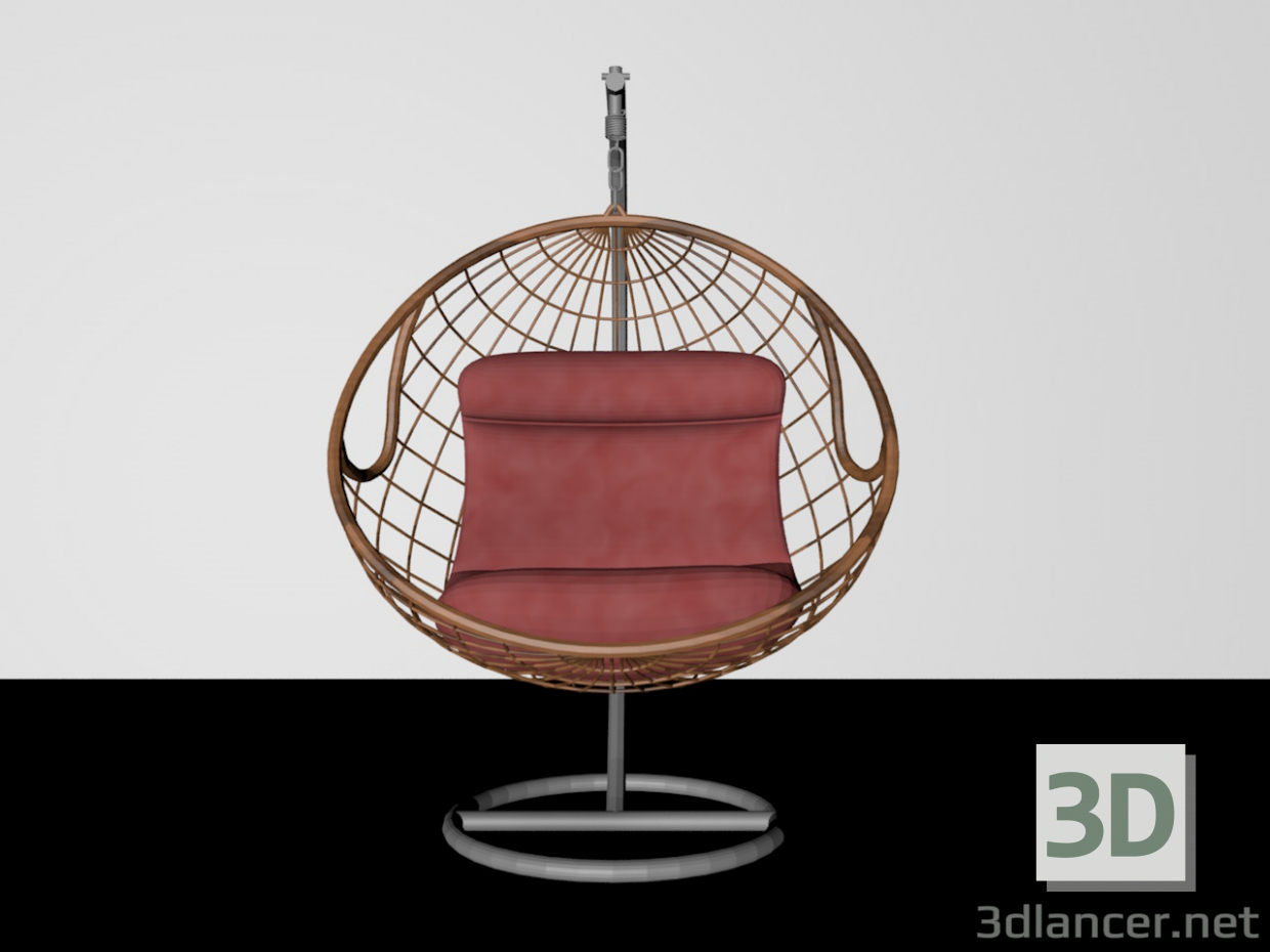 3d Pendant chair model buy - render