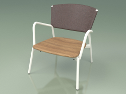 Chair 027 (Metal Milk, Batyline Brown)