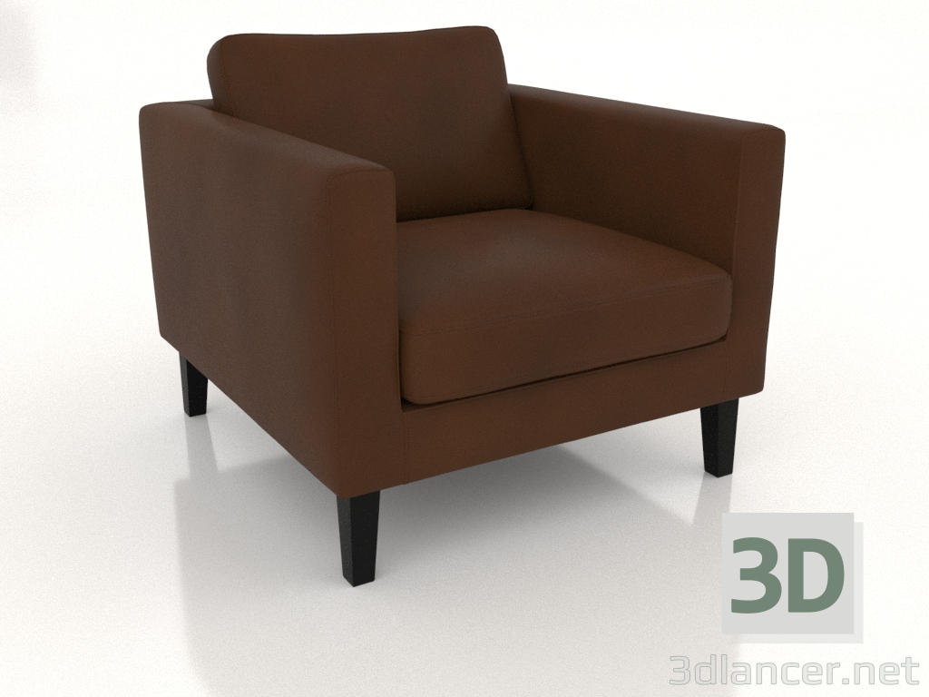 3D Modell Sessel (Leder) - Vorschau