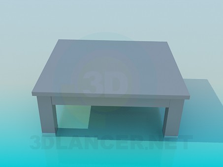 Modelo 3d Mesa de centro de madeira - preview