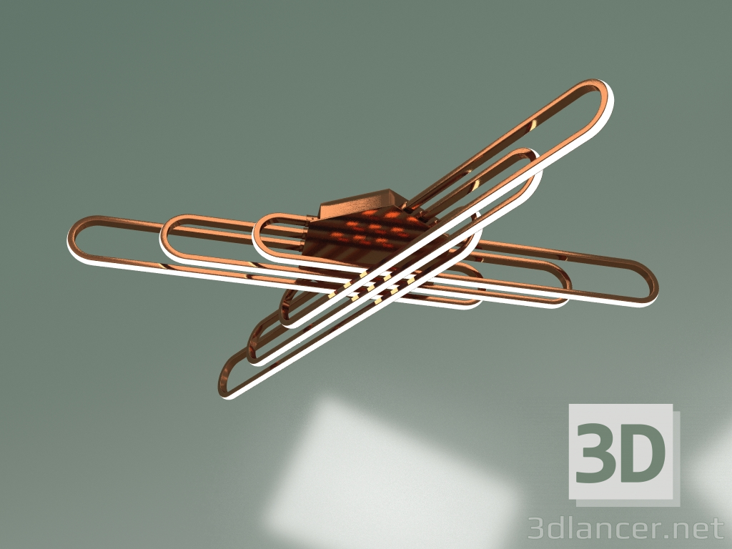 modello 3D Lampadario 90133-6 (oro rosa) - anteprima