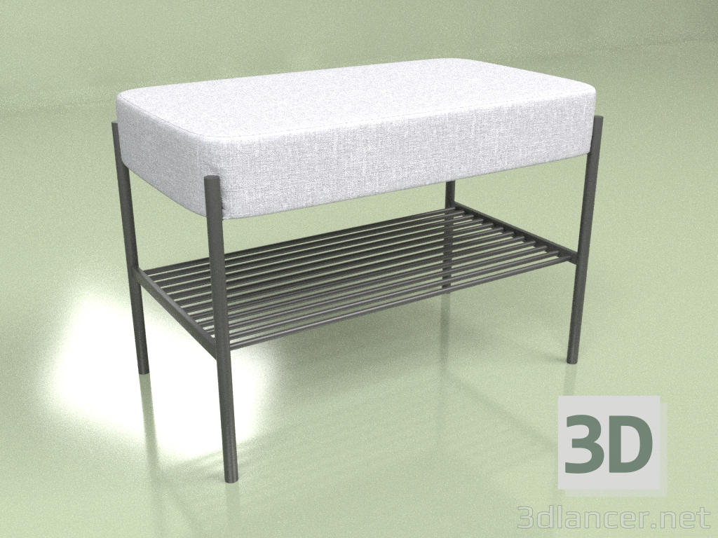 modèle 3D Pouf avec étagère Taxta 3 - preview