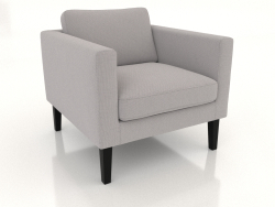 Armchair (high legs, fabric)