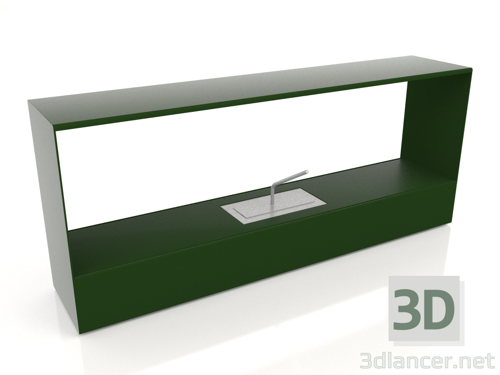 3D modeli Brülör 3 (Şişe yeşil) - önizleme