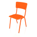 3D modeli Okula Dönüş Sandalyesi HPL (Turuncu) - önizleme