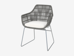 Крісло з металевими ніжками (чорне)