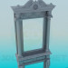 3D Modell Antiker Spiegel - Vorschau