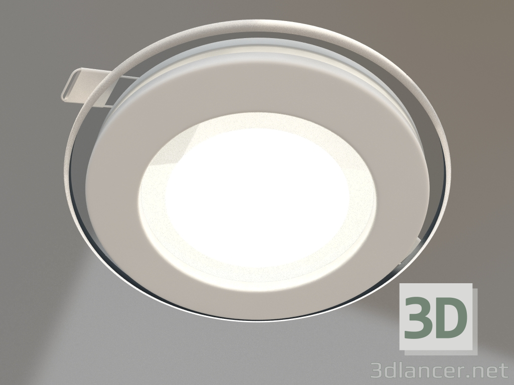 modello 3D Pannello LED LT-R96WH 6W Day White 120deg - anteprima