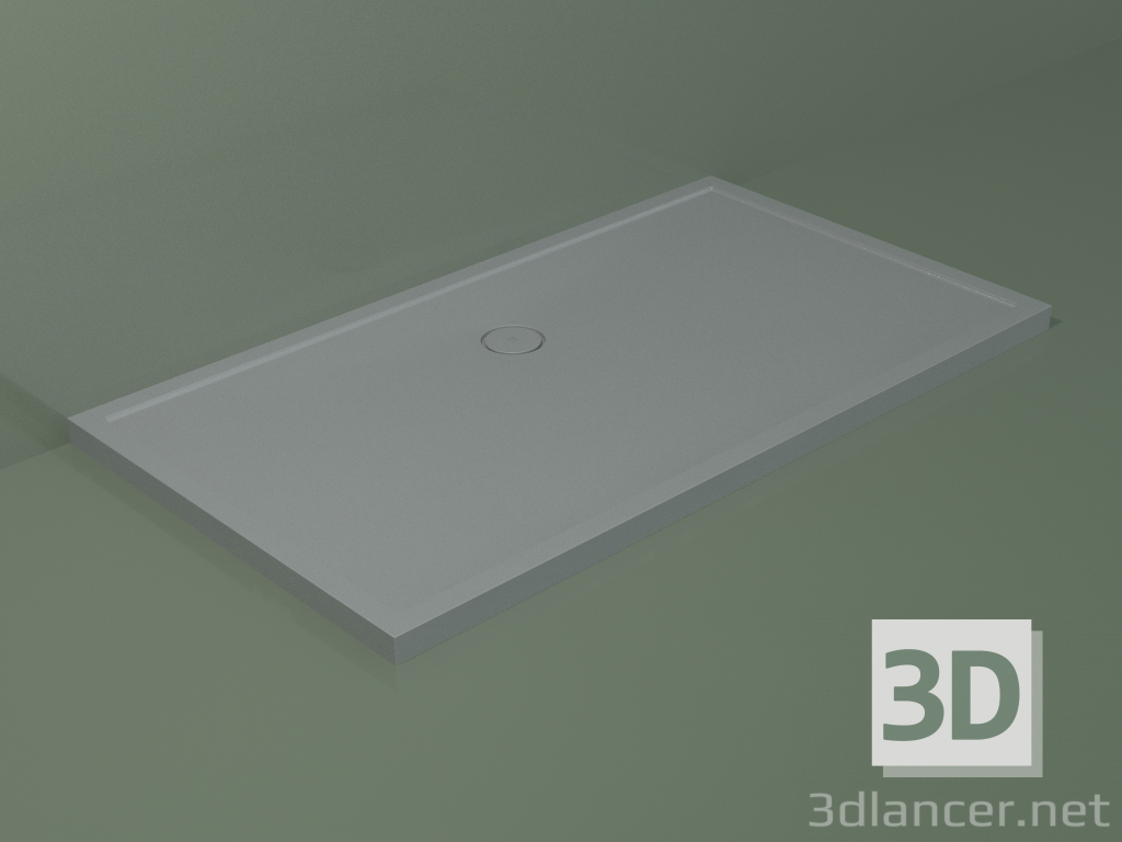 modello 3D Piatto doccia Medio (30UM0144, Silver Grey C35, 180x100 cm) - anteprima