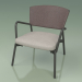 3D Modell Sessel mit weicher Sitzfläche 027 (Metal Smoke, Batyline Brown) - Vorschau