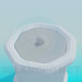modello 3D Urna con coperchio - anteprima