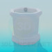 3d model Urn with lid - preview