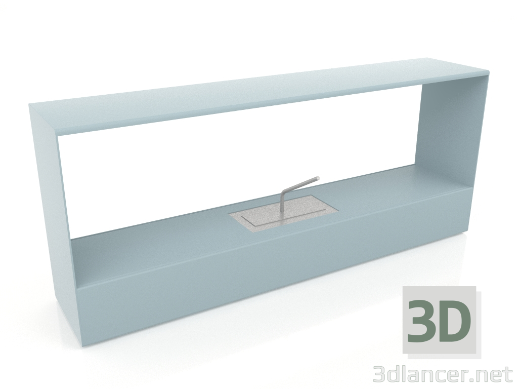 3D modeli Brülör 3 (Mavi gri) - önizleme