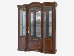 Oturma odası için çekmeceli üç kapılı vitrin (1834x2165x576)