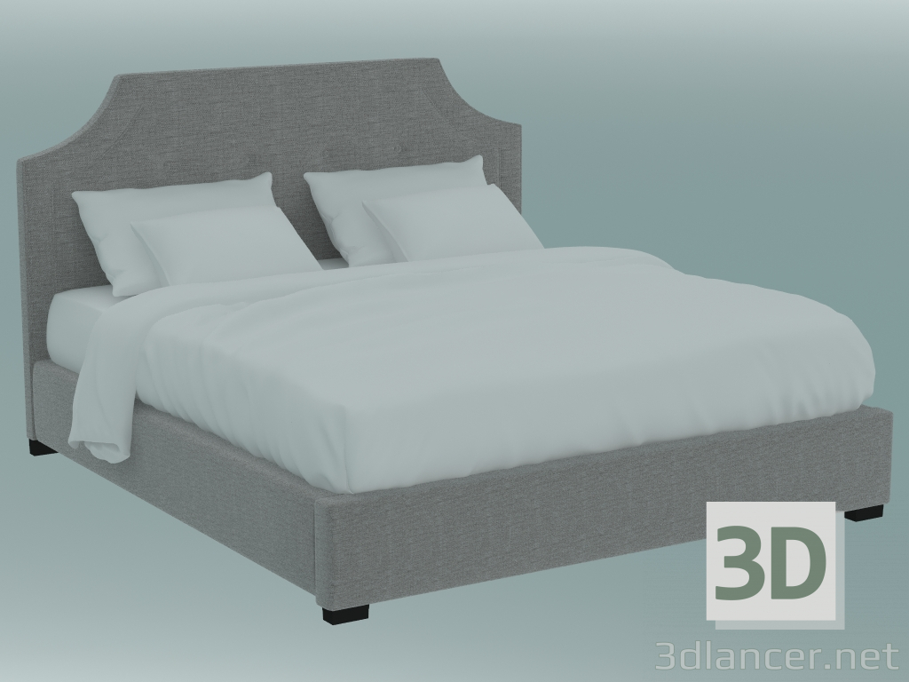3d модель Ліжко двоспальне Менсфілд – превью