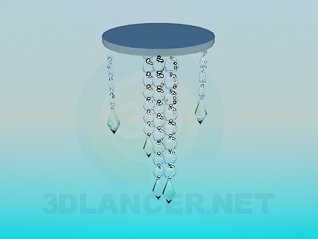 3d модель Галогеновый светильник со спиральками – превью