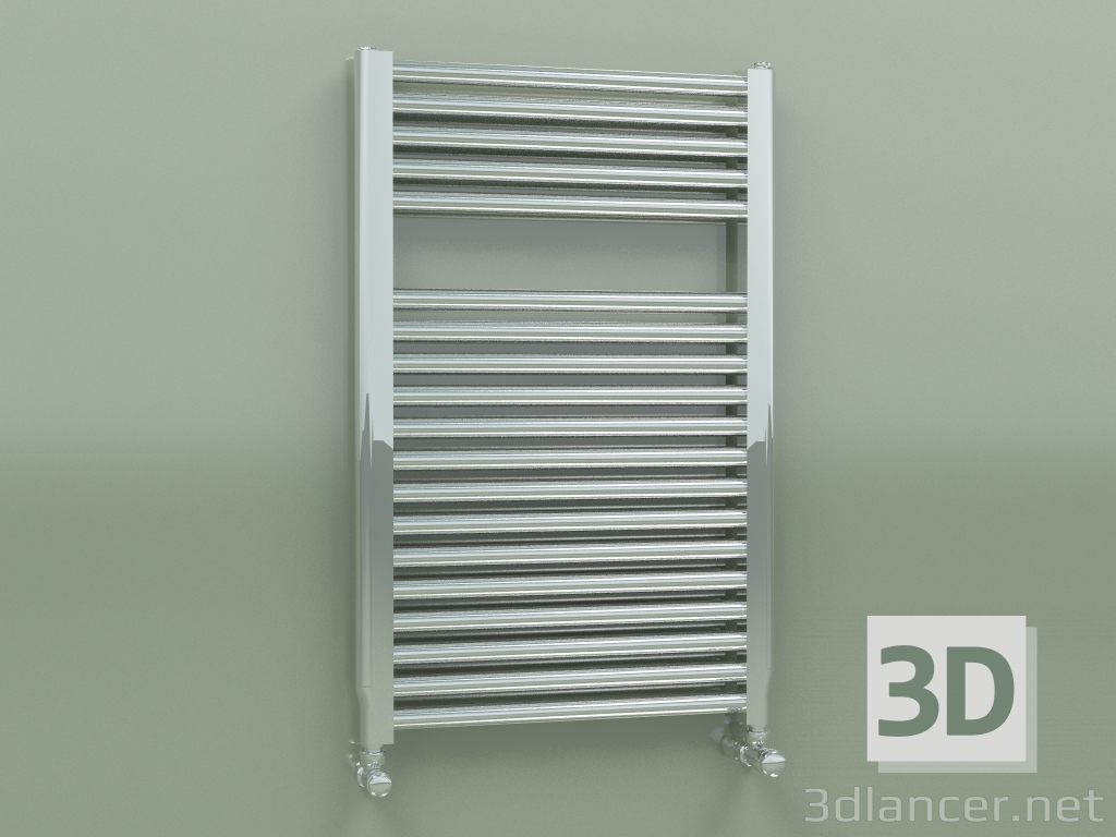 3D modeli Isıtmalı havlu askısı NOVO (764x500, Krom kaplama) - önizleme