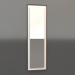modello 3D Specchio ZL 18 (450x1500, bianco, legno marrone chiaro) - anteprima