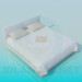 3d модель Ліжко з постіллю – превью