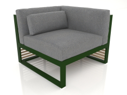 Modular sofa, section 6 right (Bottle green)