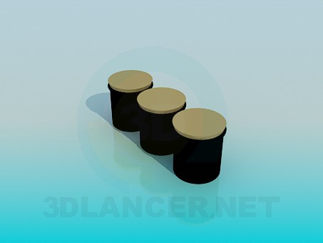 3d model Jars for cereals - preview