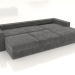 modello 3D Divano letto angolare Sherna 287 cm (aperto, opzione 1) - anteprima