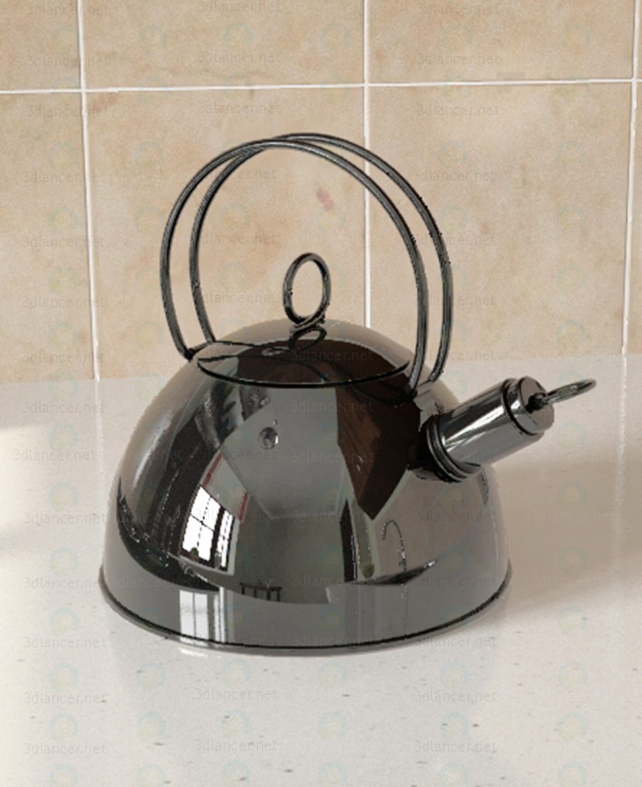 3D Modell Wasserkocher - Vorschau