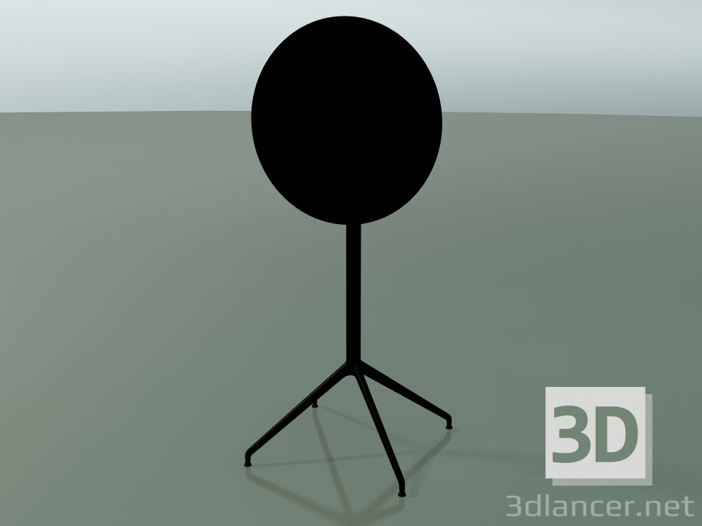 3D modeli Yuvarlak masa 5750 (H 103.5 - Ø59 cm, katlanmış, Siyah, V39) - önizleme