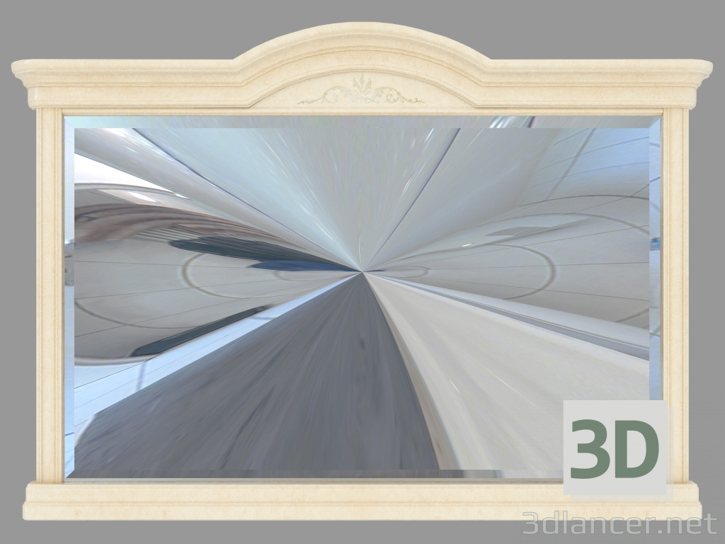 3D Modell Spiegel an der Kommode (1618x79x1123) - Vorschau