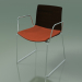 3D modeli Sandalye 0452 (kolçaklı bir slaytta, koltukta bir yastık ile, wenge) - önizleme