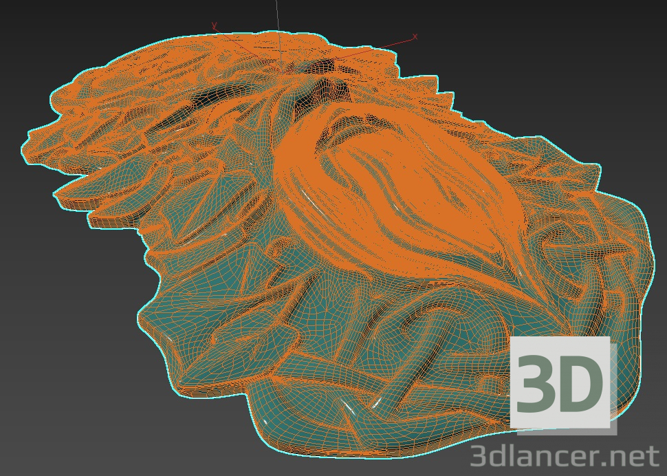 Máscara de agua 3D modelo Compro - render