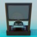 modello 3D TV e ricevitore - anteprima