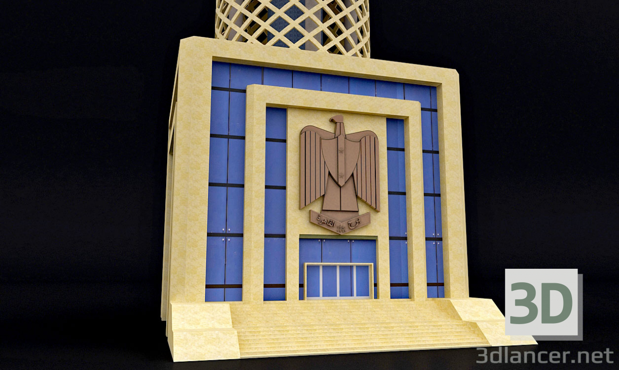 Torre de El Cairo Egipto 3D modelo Compro - render