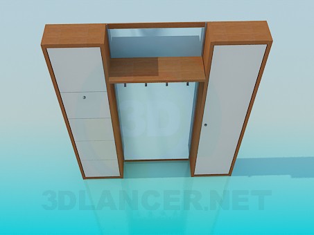 3d model Cupboard in the entrance hall - preview