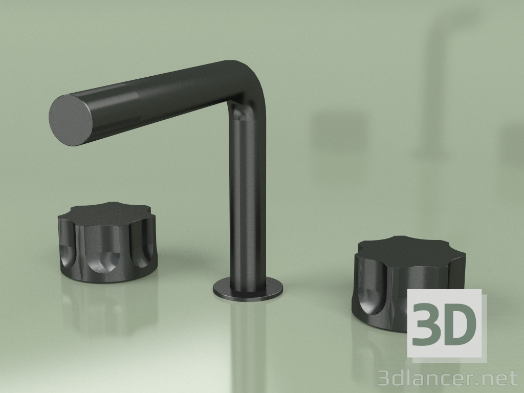 3d model Three-hole mixer with swivel spout (17 31 V, ON) - preview