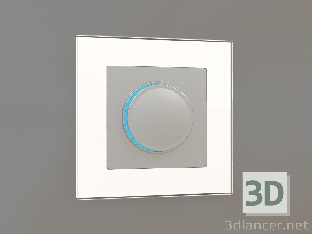 3d model Illuminated dimmer (silver) - preview