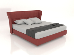 Ліжко двоспальне SEDONA (теракотовий, A2261)