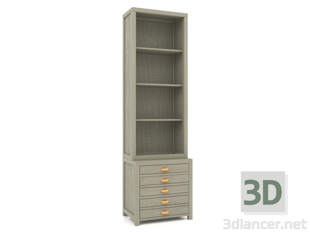 3d model Biblioteca (1 sección) - vista previa