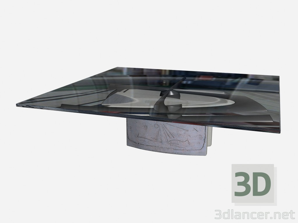 modello 3D Tavolo caffè Aneto - anteprima