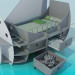 3D modeli Yatak-çocuk odasına gemi - önizleme