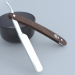 3D Tehlikeli tıraş bıçağı Solingen tıraş bıçağı Solingen modeli satın - render