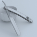 Maquinilla de afeitar peligro Solingen navaja de afeitar recta Solingen 3D modelo Compro - render