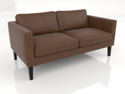 2-seater sofa (high legs, leather)