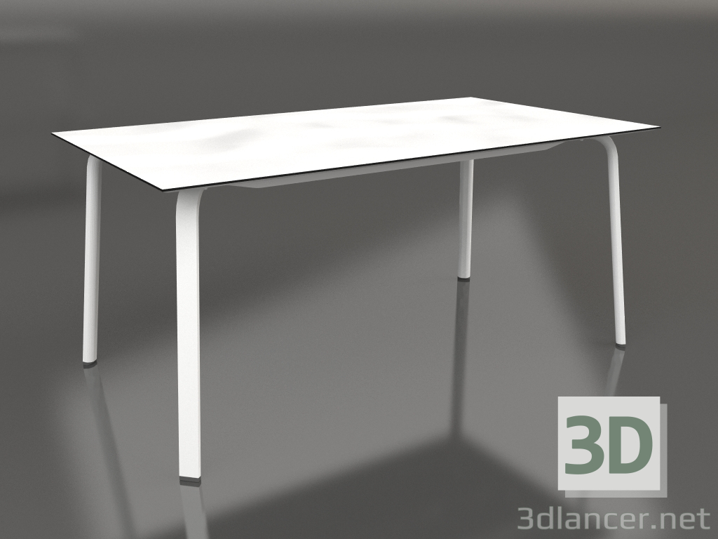 modèle 3D Table à manger 160 (Blanc) - preview